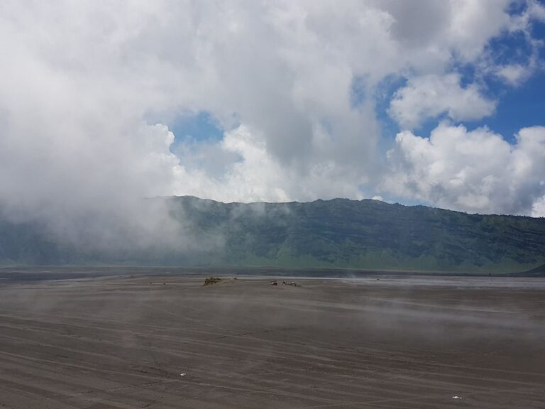 Morning fog drifting over the Sea of Sand