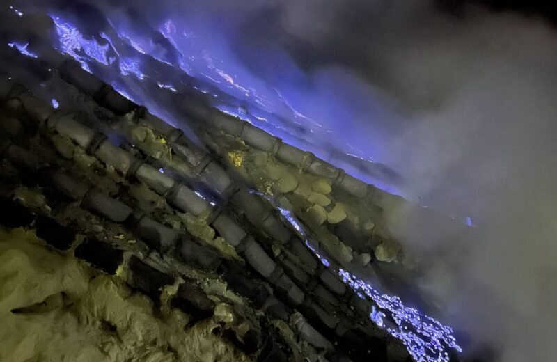 The blue fire of Kawah Ijen, visible only before dawn