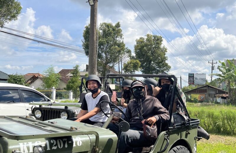Open 4x4 jeeps for the Merapi jeep adventure